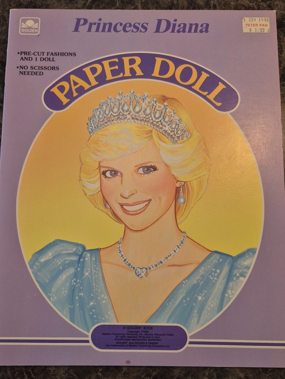 Vintage Princess Diana Paper Doll Activity Set Brand New
